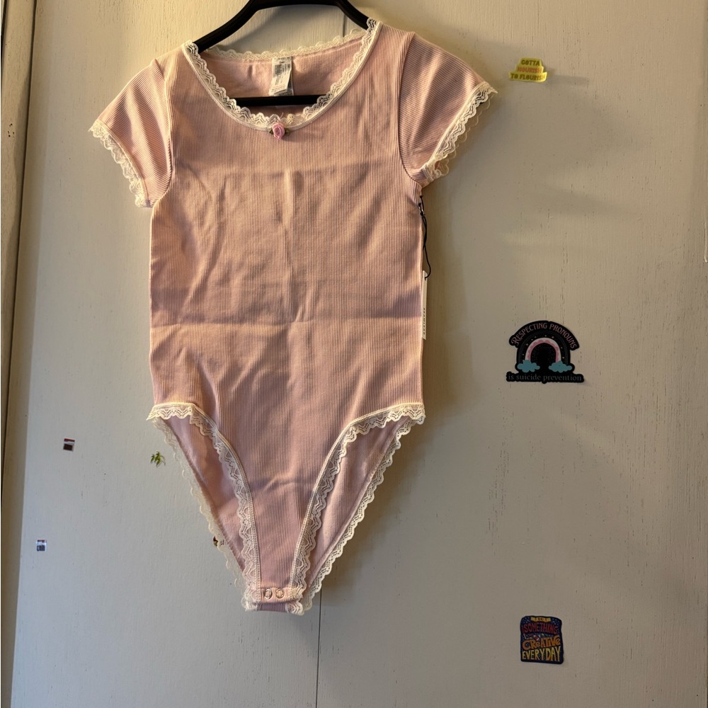 Forever 21 Pink Bodysuit Classic Design